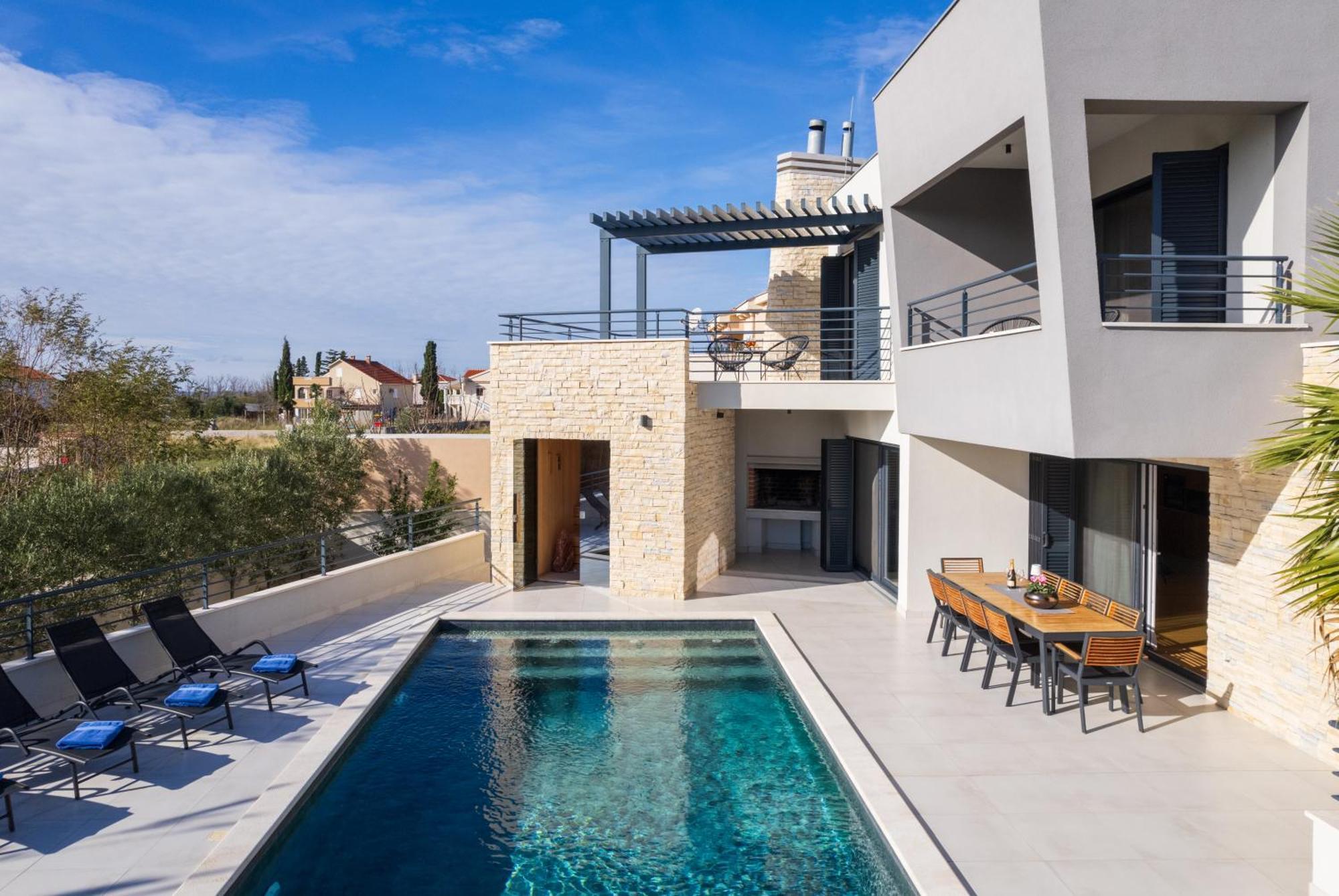 Villa Roca With Heated Pool And Sauna 프리블라카 외부 사진