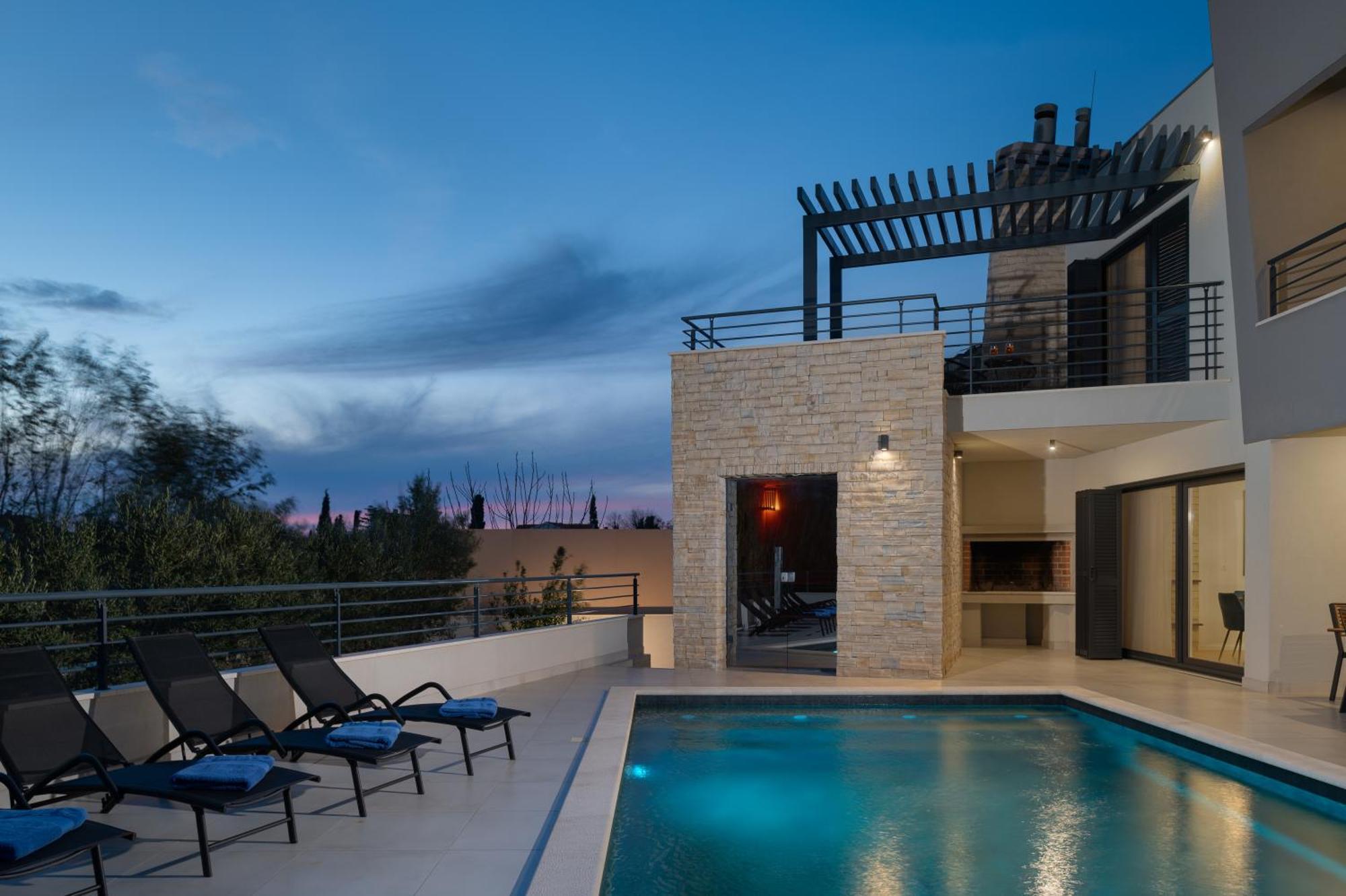 Villa Roca With Heated Pool And Sauna 프리블라카 외부 사진